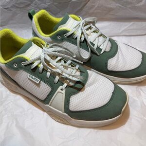 Olukai Bright White/Leaf 'Anau Men's Pickleball Shoes 10545-WBSE M12